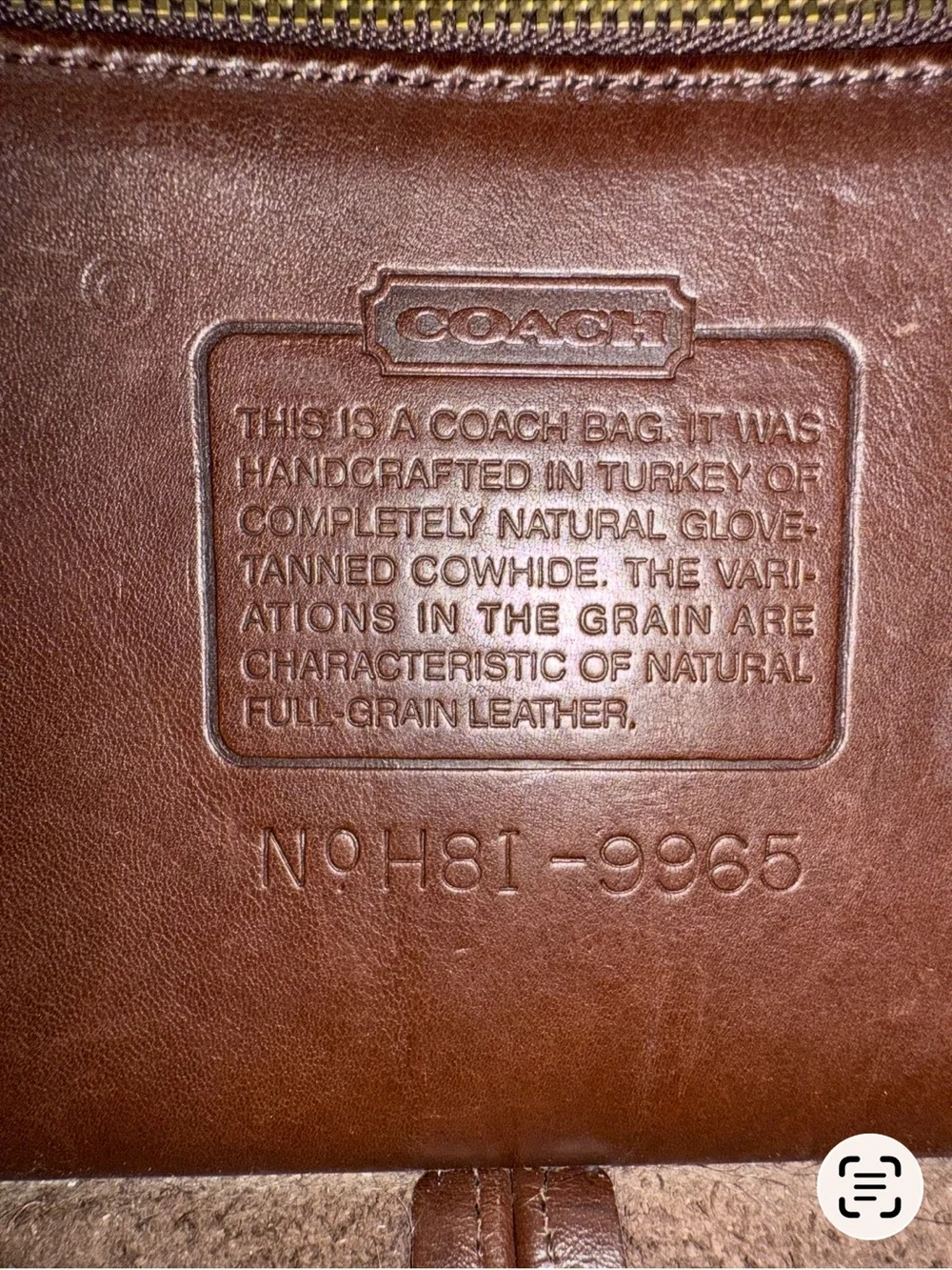 Vintage Coach Mahogany Brown 9965
Legacy Small Flap Crossbody Bag Brass hardware - Picture 13 of 16